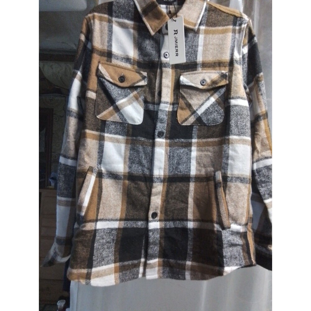 JMIERR Mens Flannel Shirt(See‎ Description for measurements)